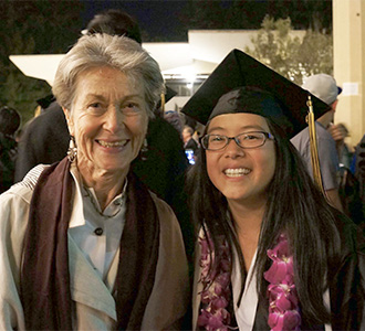 Julie Ming Liang with Jeanne Pimentel